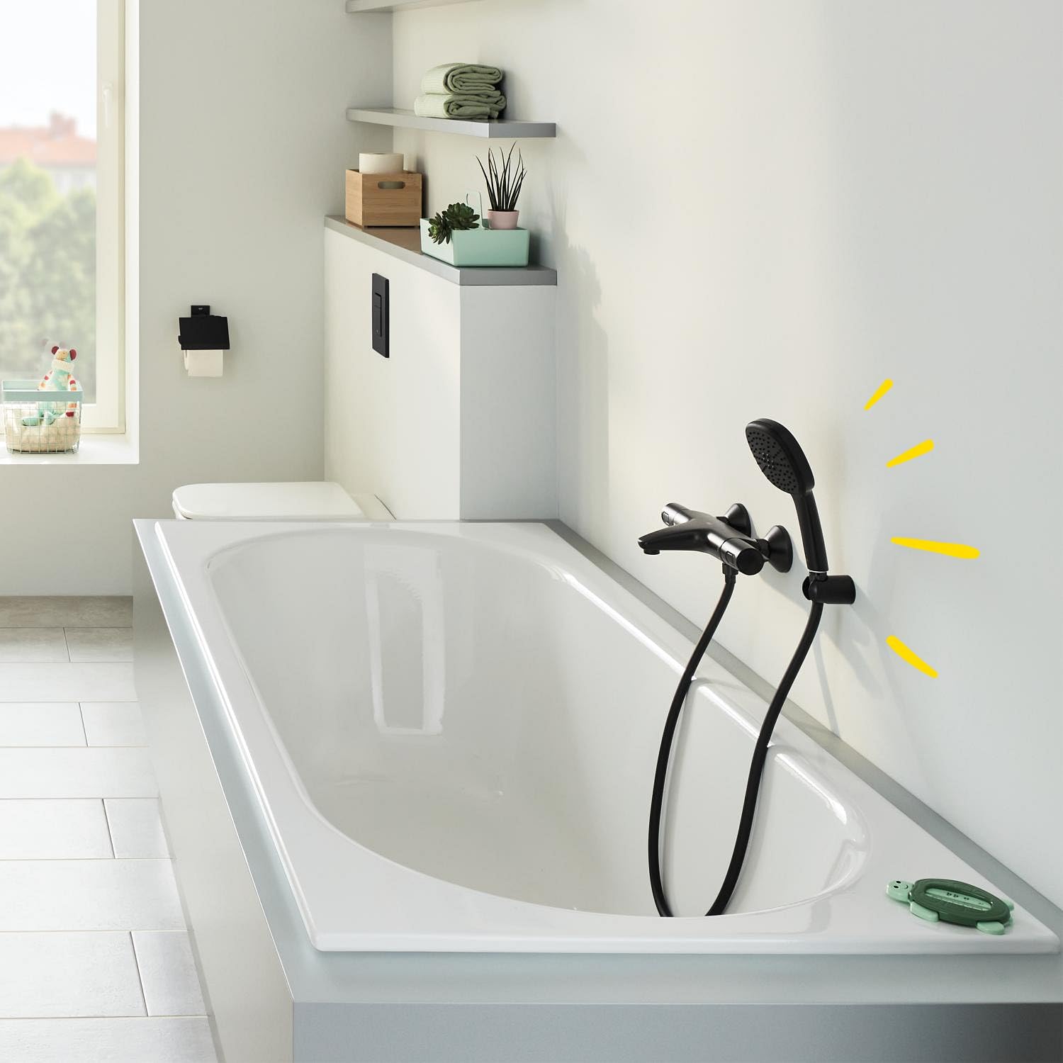 GROHE Vitalio Comfort 263972431 doccino 2 getti nero opaco
