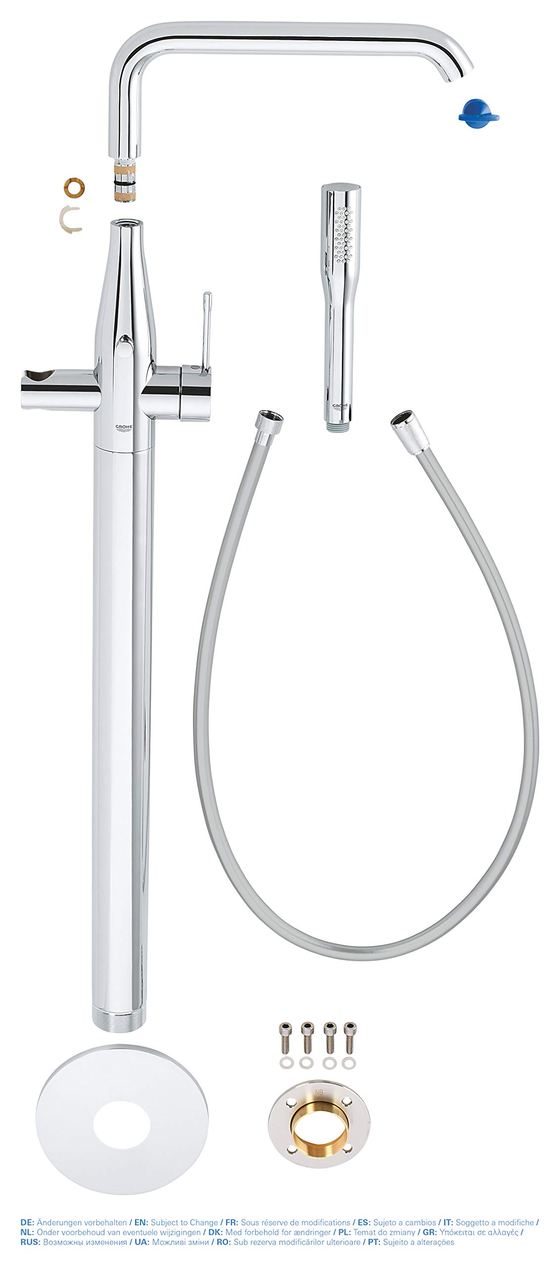 GROHE Essence 23491001 Miscelatore Vasca Pavimento Cromo