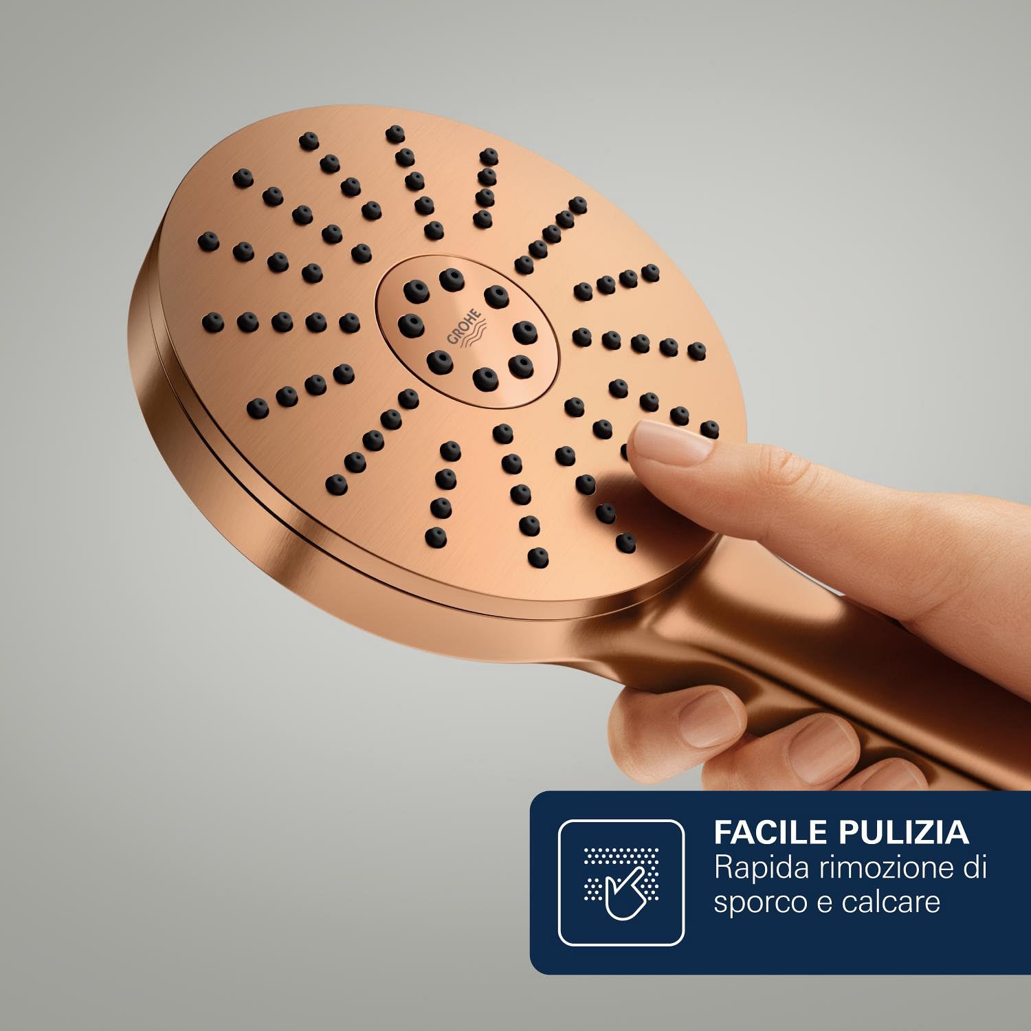 GROHE Vitalio Joy+ 120 134866DL00 saliscendi bronzo con portasapone