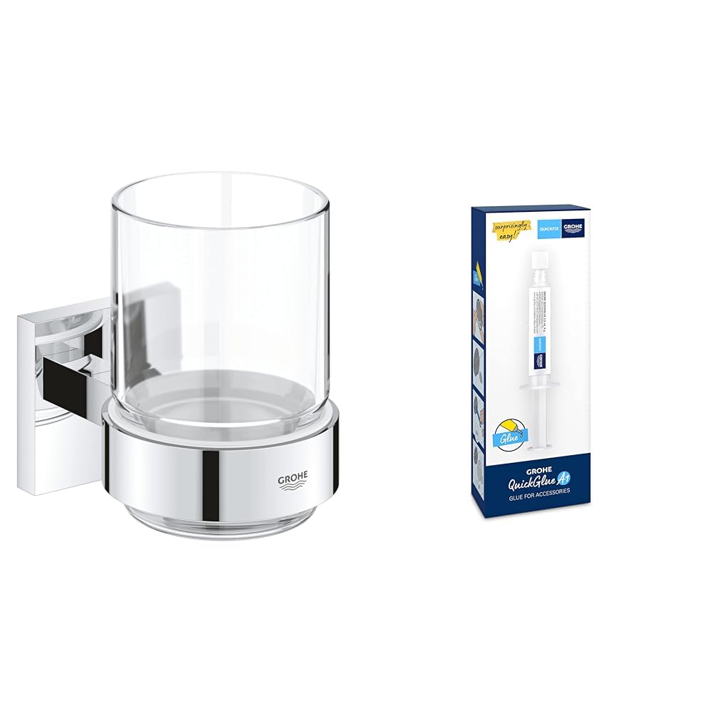 GROHE Start Cube portabicchiere vetro cromo 41097000