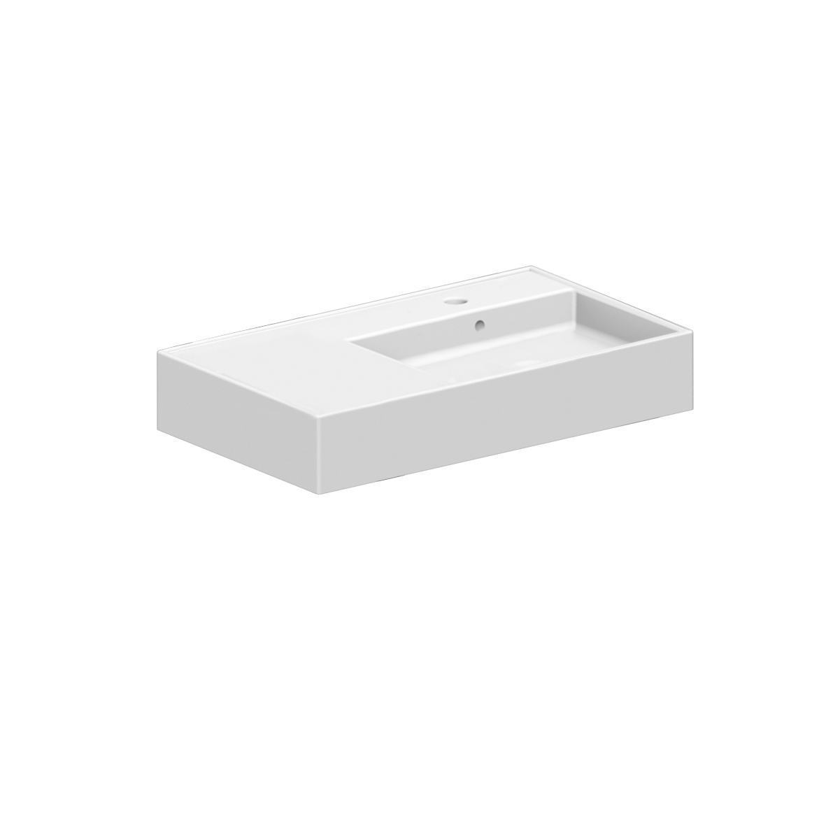 Scarabeo Teorema 2.0 80 Shelf SX lavabo sospeso 101x46