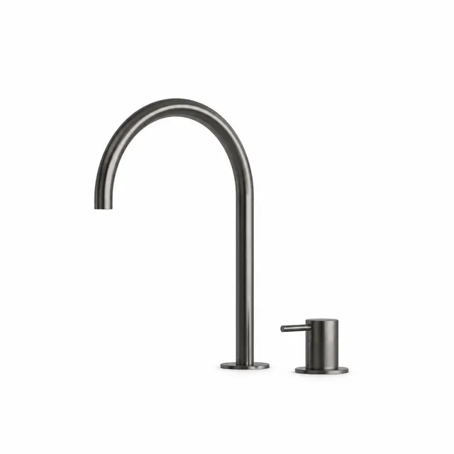 Sined Levante Rubinetto Lavabo 2 Fori Canna Fucile Inox