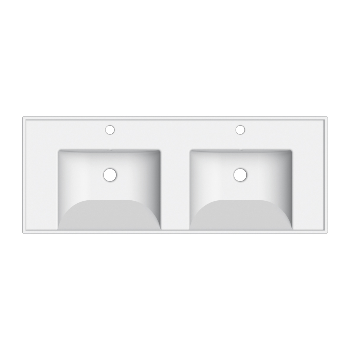 Scarabeo ML 120x47 lavabo sospeso bianco monoforo
