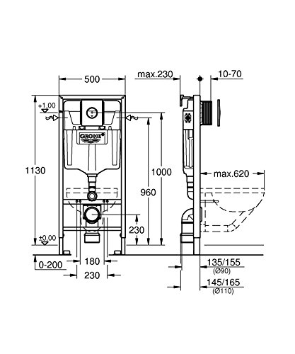 Grohe Rapid SL 38832000 cassetta incasso WC