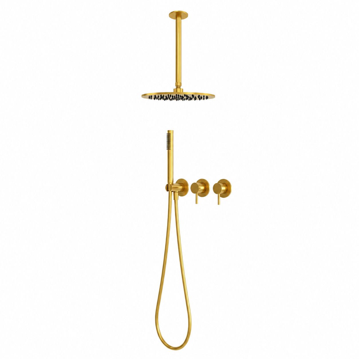 Sined KIT-DOCCIA-SOFFITTO-LUNGO-30-ORO kit oro 30 cm