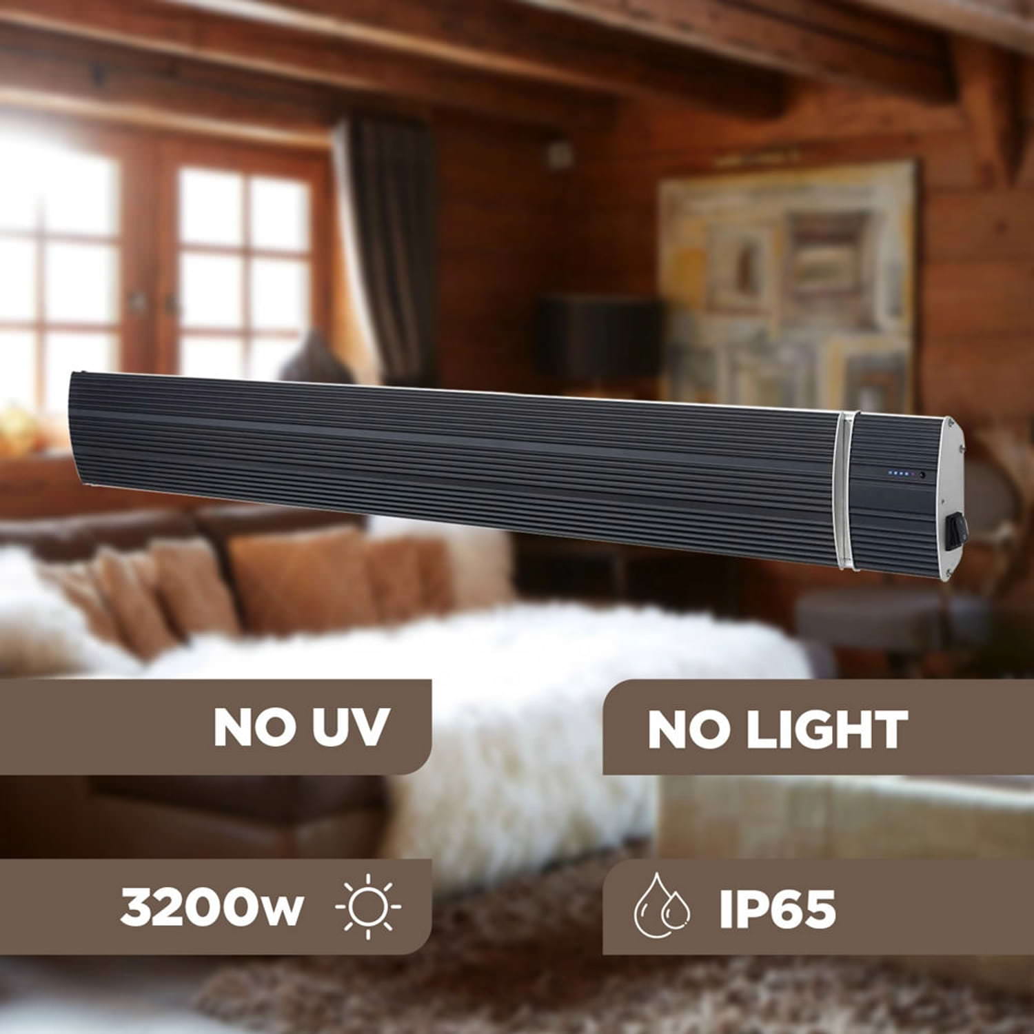 Sined Calore Nero 3200 stufa a infrarossi wifi da esterno
