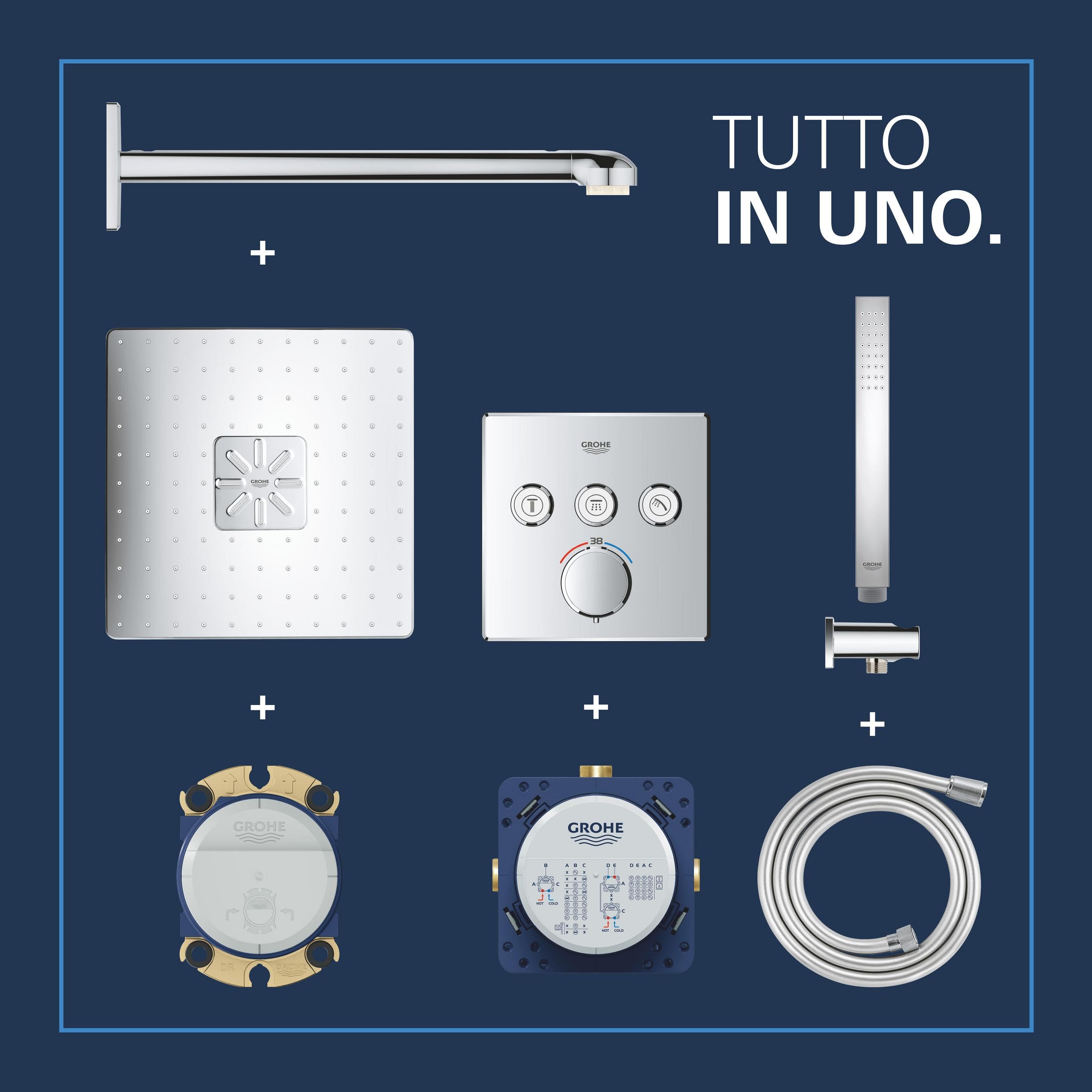 GROHE Precision SmartControl 34875000 sistema doccia 3 vie 310 cromo