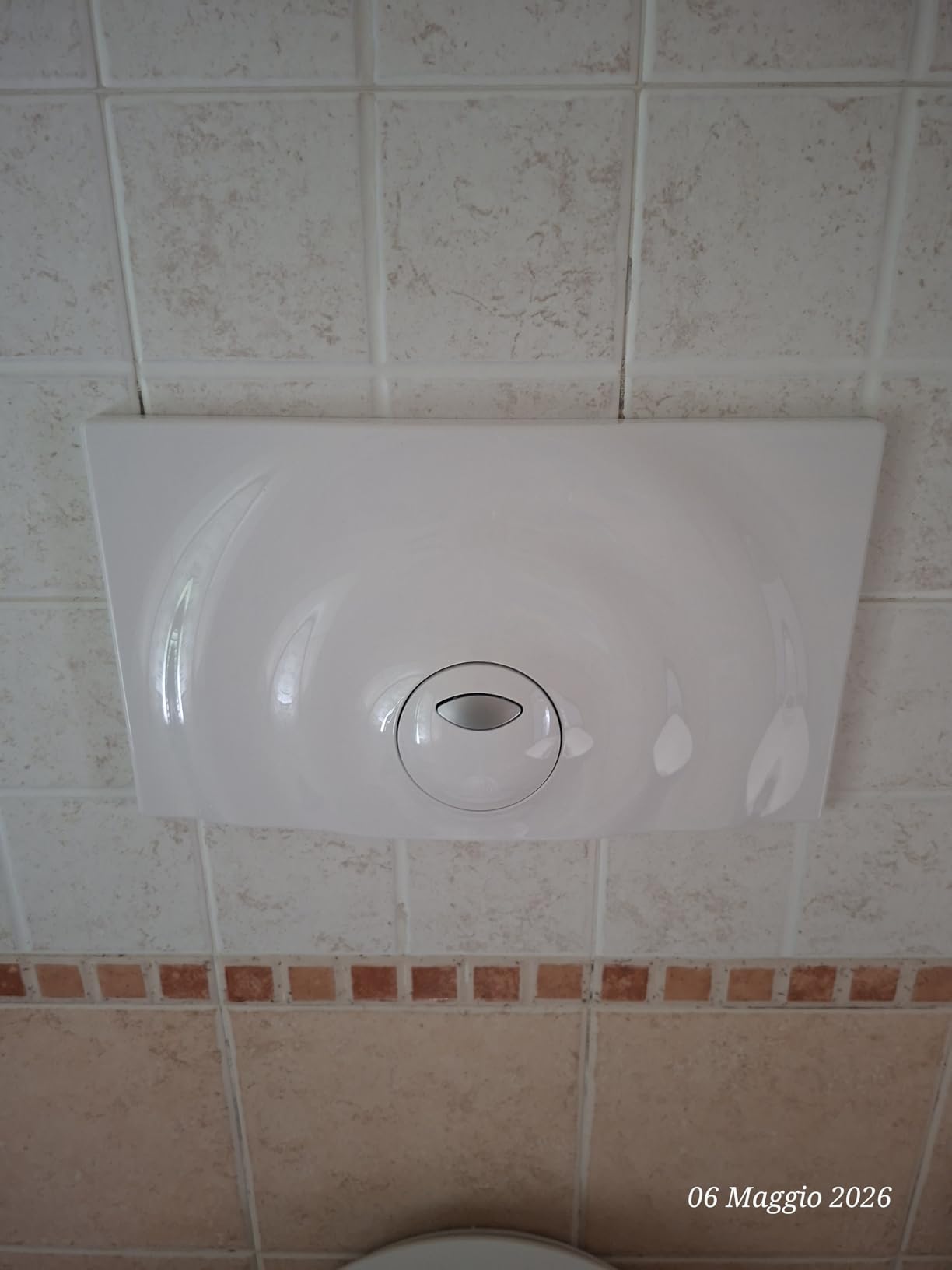 GROHE Surf 37859SH0 placca WC bianca 2 tasti risparmio