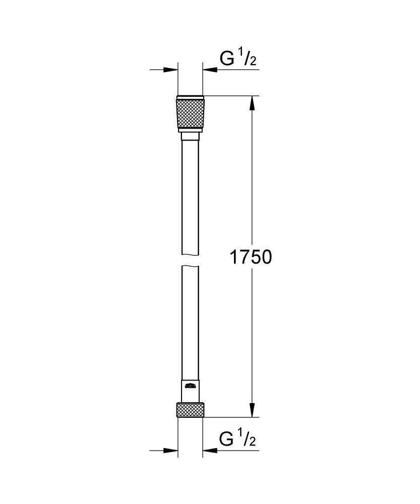 Grohe Silverlex 28388DC0 Flessibile Doccia 175 cm Grigio