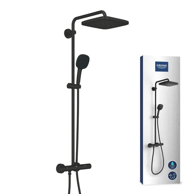 GROHE Vitalio Comfort 250 colonna doccia nero opaco