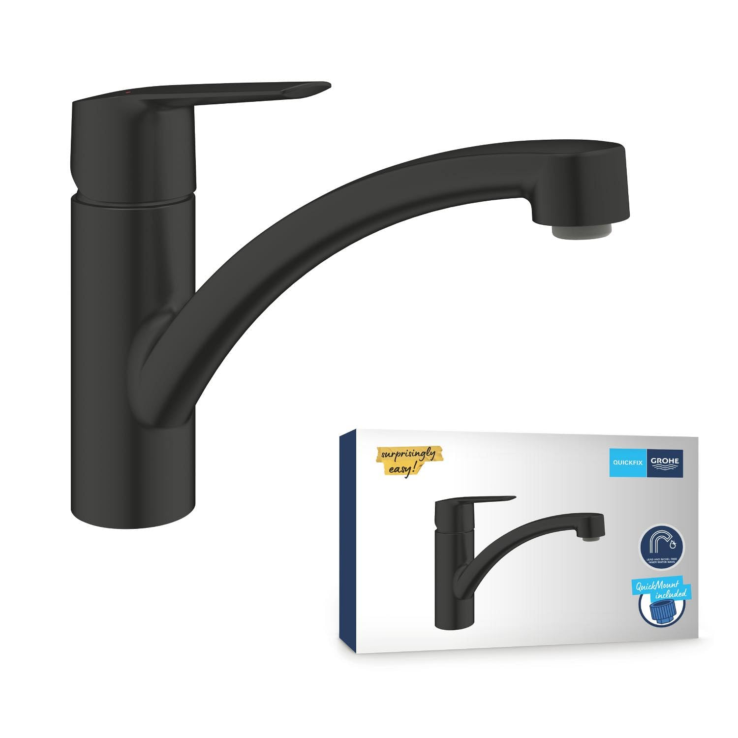 GROHE Start 305302432 rubinetto cucina nero opaco
