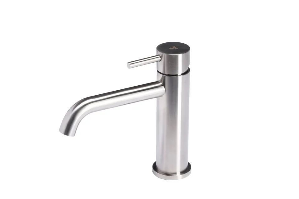 Tubico Nilo miscelatore lavabo senza scarico inox satinato