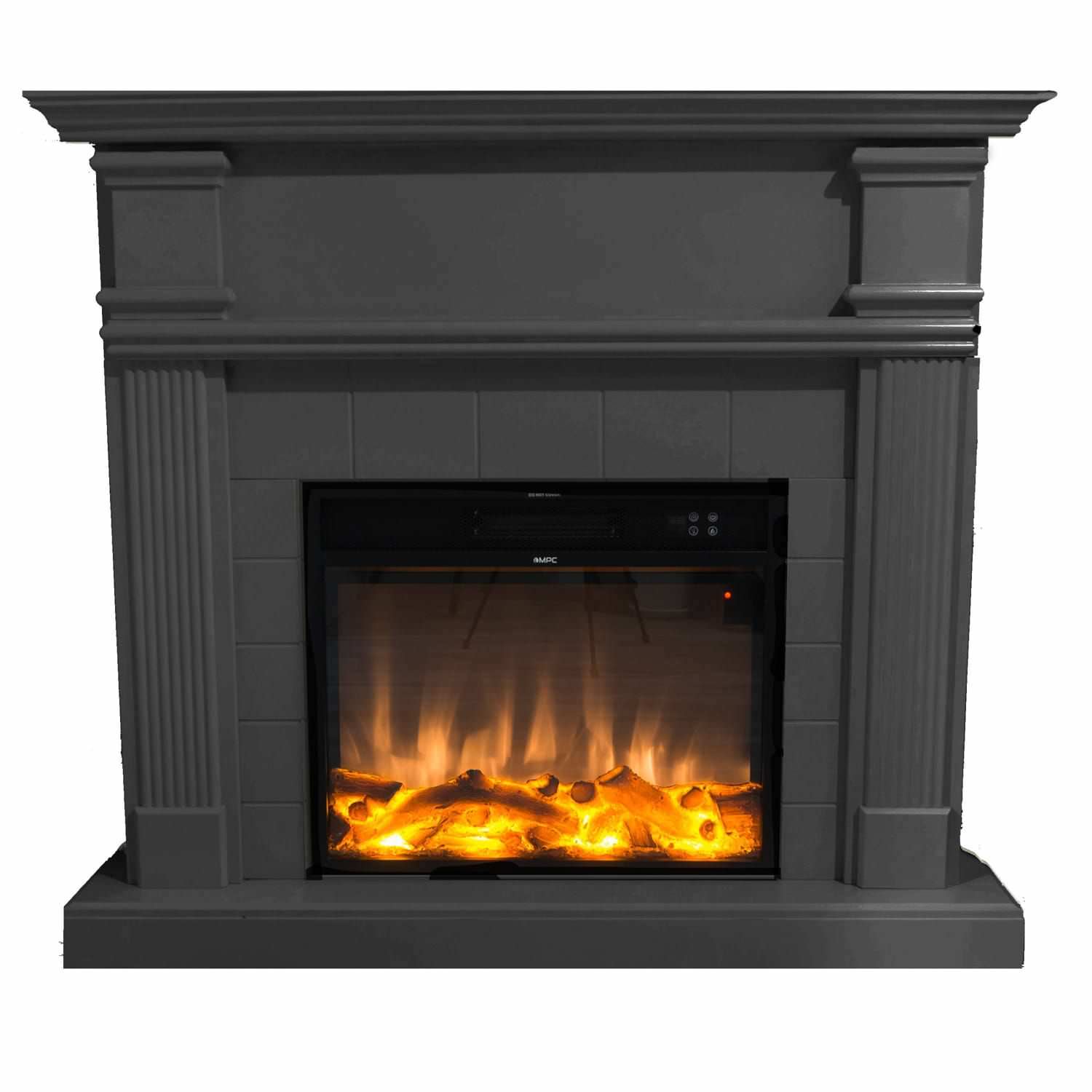 Sined Camino-Caldera-Grigio camino elettrico grigio 37mq