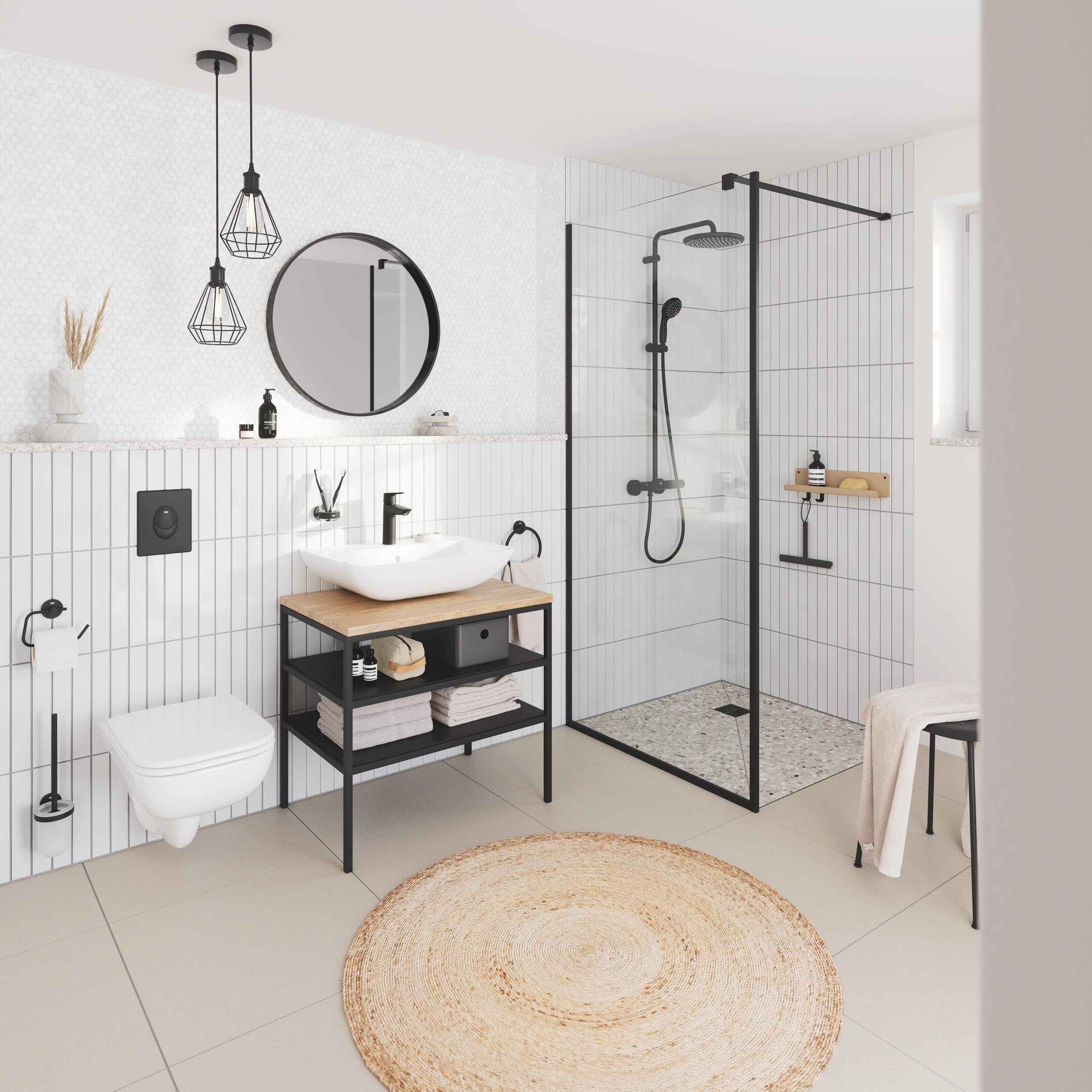 GROHE Start 389642430 placca WC nero opaco