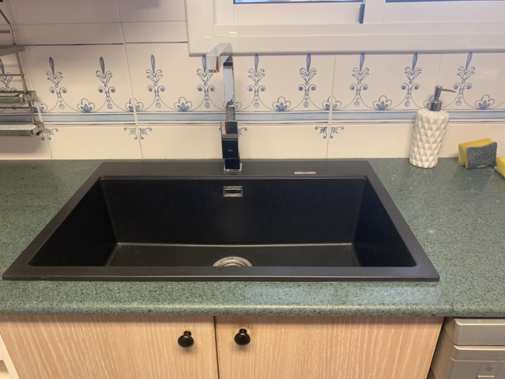 GROHE K700 80-C Lavello Cucina 78x50 Granite Black con Gocciolatoio