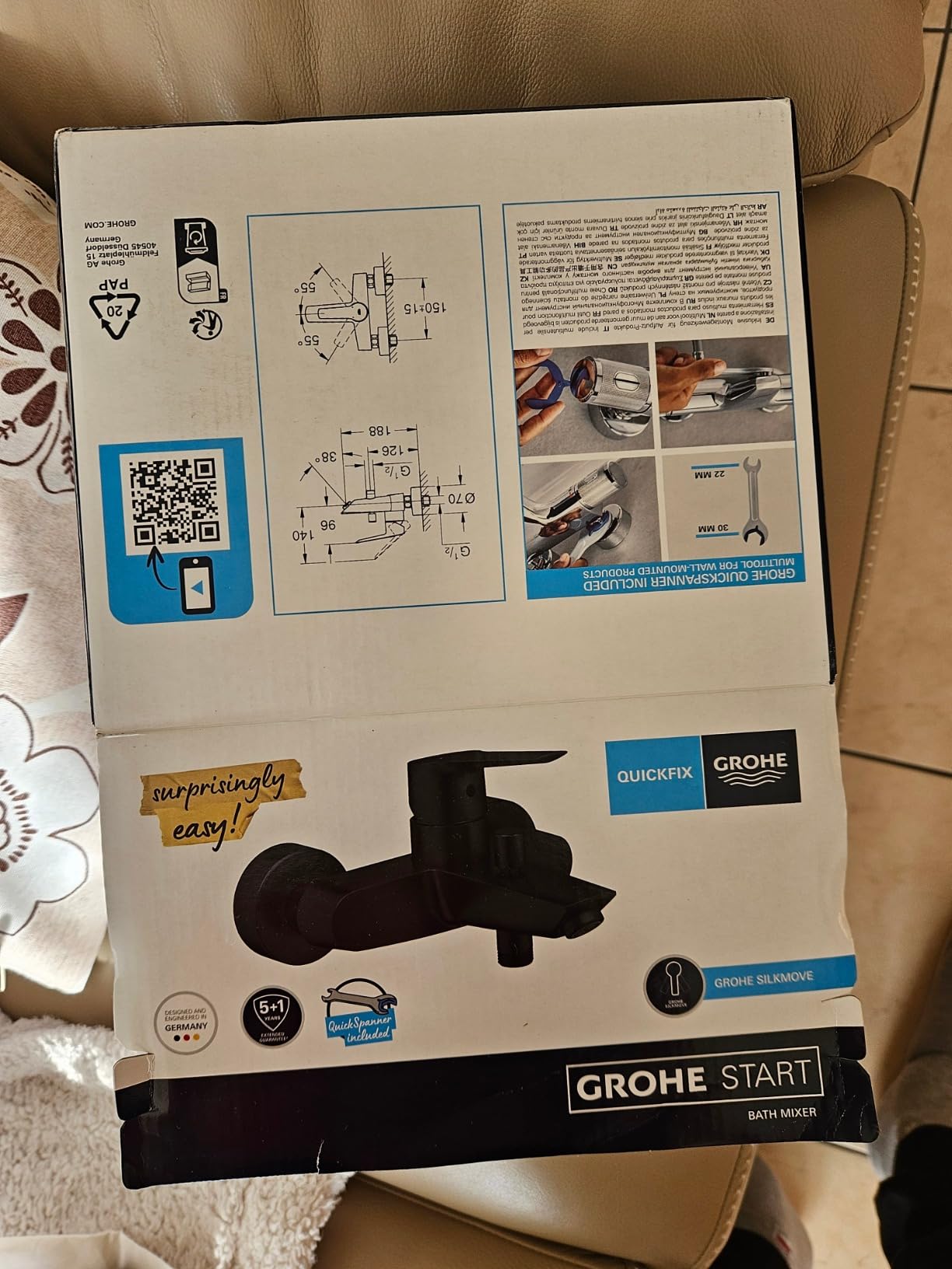 GROHE Start 322782432 miscelatore vasca nero opaco