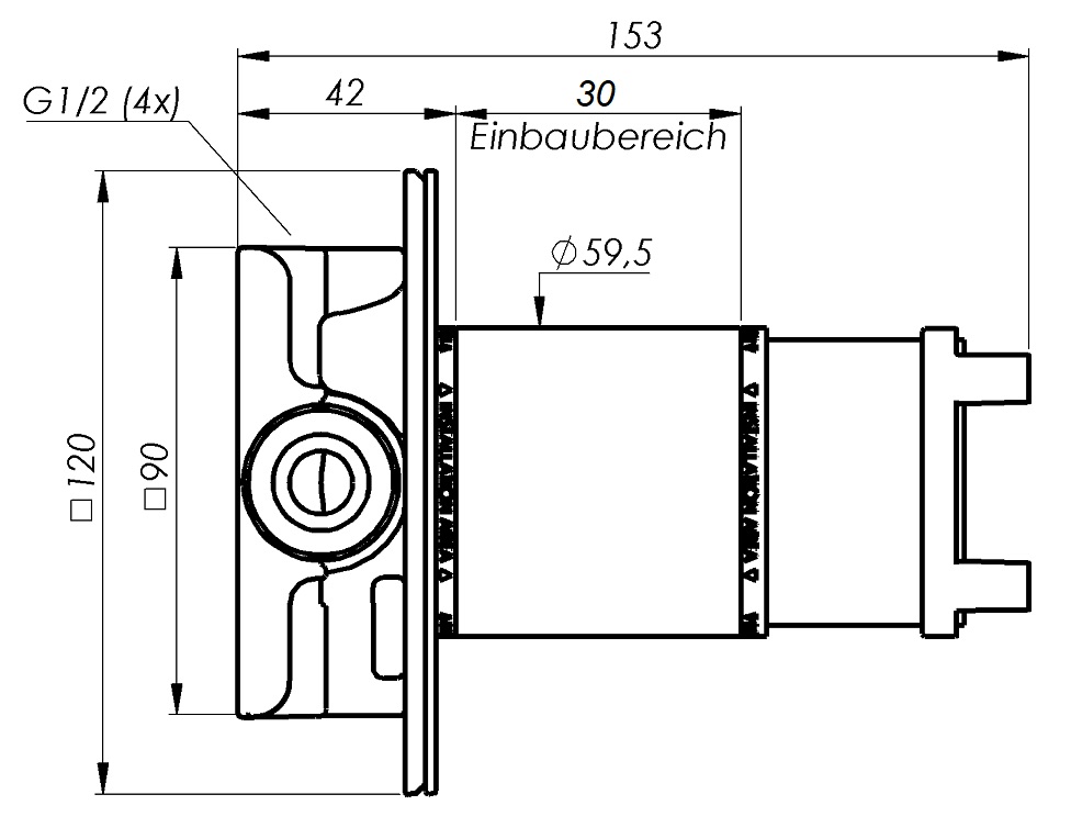 Schmiedl Wunderbox GS04914U2 corpo incasso universale