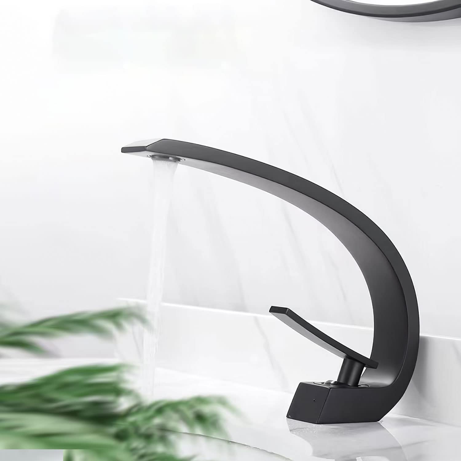 Solvex SP-12017-N rubinetto lavabo nero in ottone