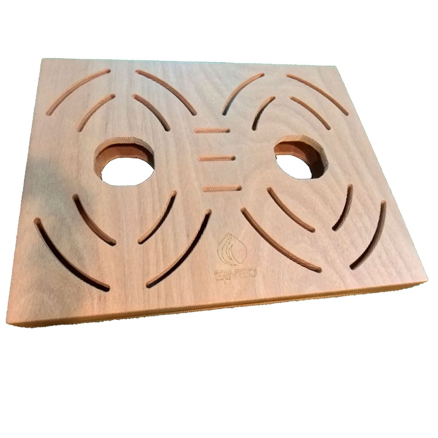 Sined Pedana C-Box Doppia pedana doccia legno okumé marrone