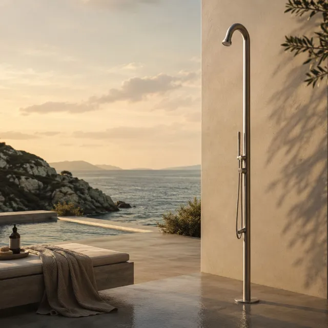 Sined Bosa doccia da esterno acqua calda e fredda inox