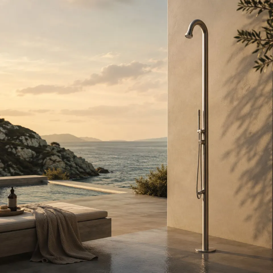 Sined Bosa doccia da esterno acqua calda e fredda inox