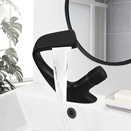 Solvex SP-12018-N miscelatore lavabo cascata nero