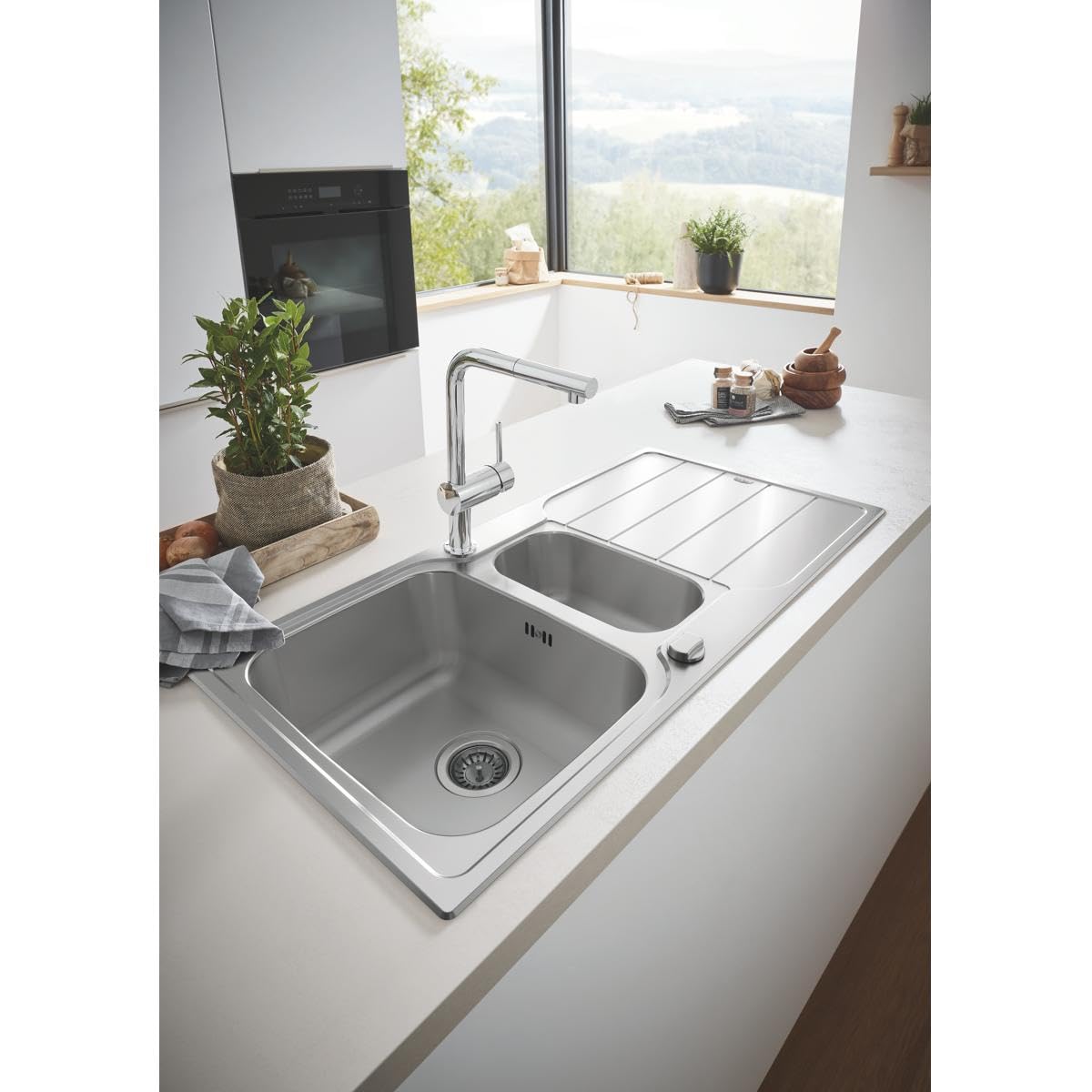 Grohe K500 31572SD1 lavello cucina 1000x500 inox