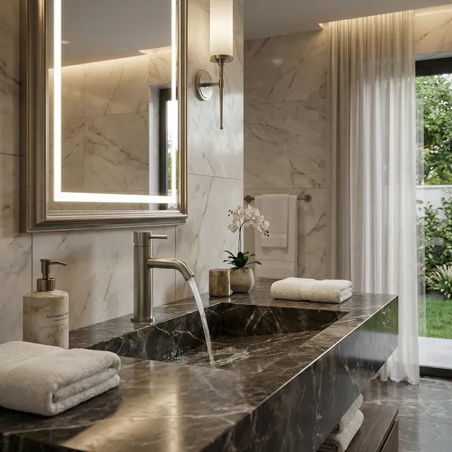 Sined Levante Rubinetto Lavabo Basso Canna Fucile