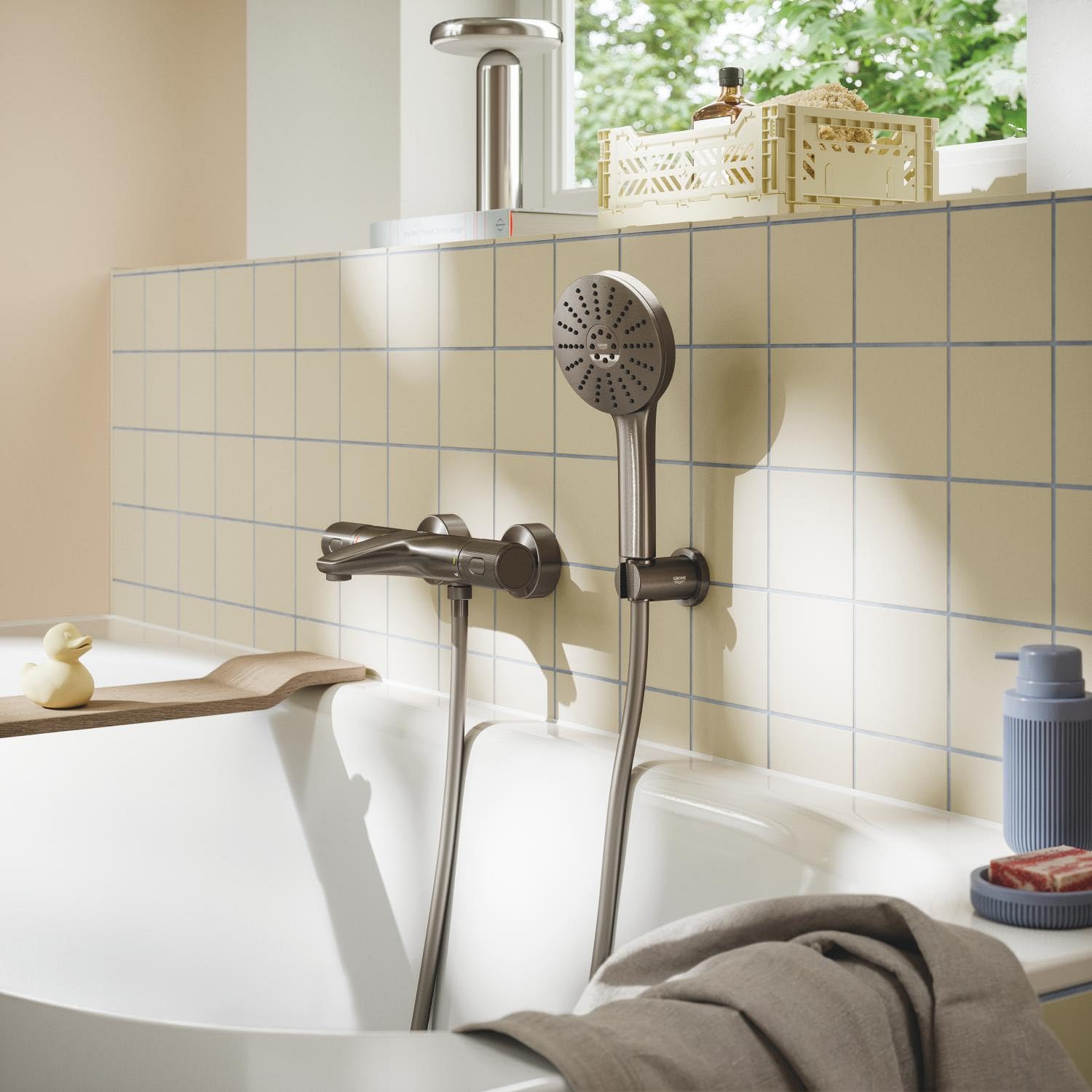 Grohe Vitalio Joy+ 120 134864AL00 doccino antracite 3 getti