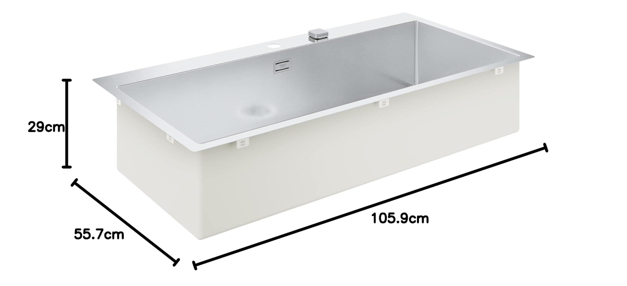 Grohe K800 31586SD1 lavello inox 1024 mm