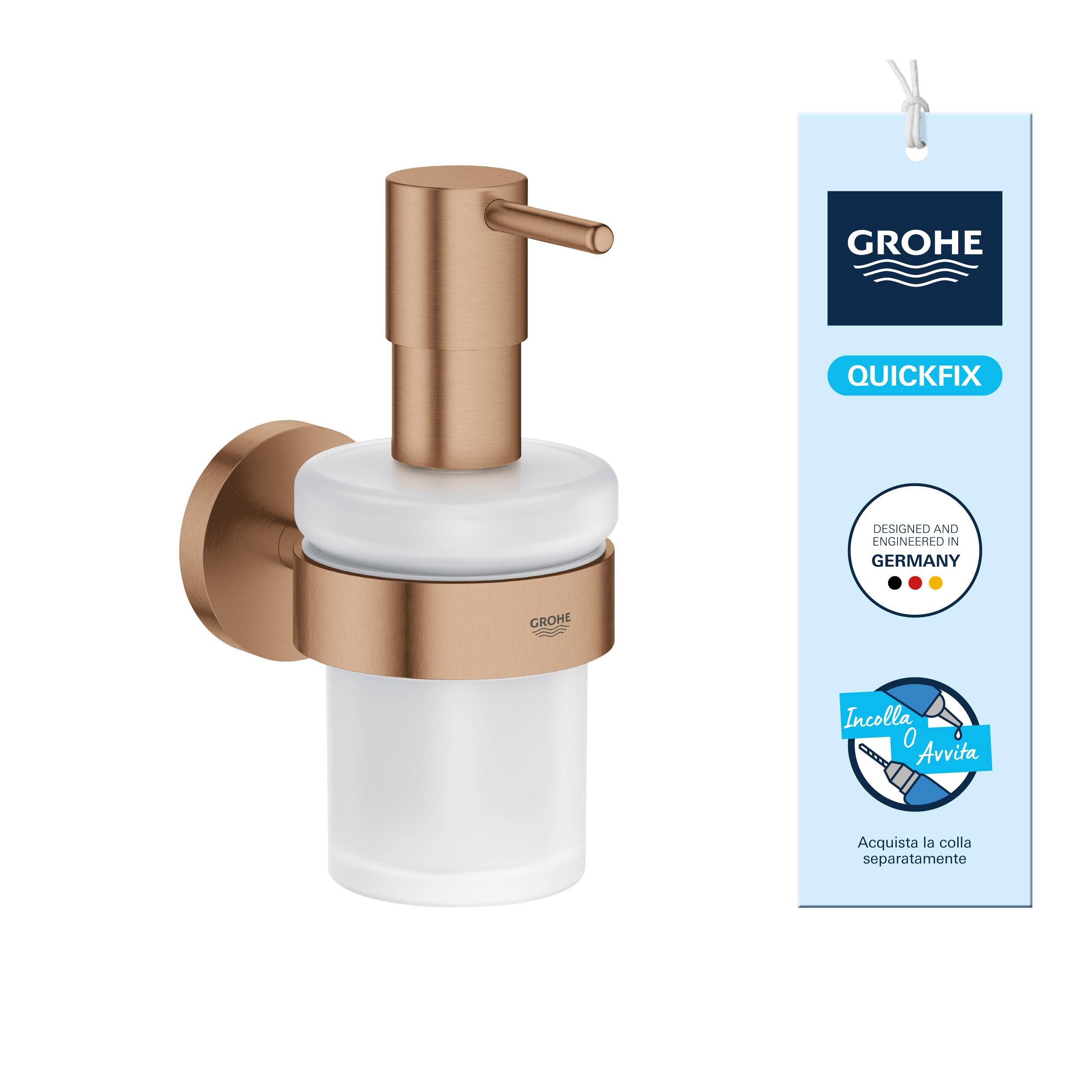 GROHE Start 41195DL0 dispenser sapone oro rosa 160 ml vetro