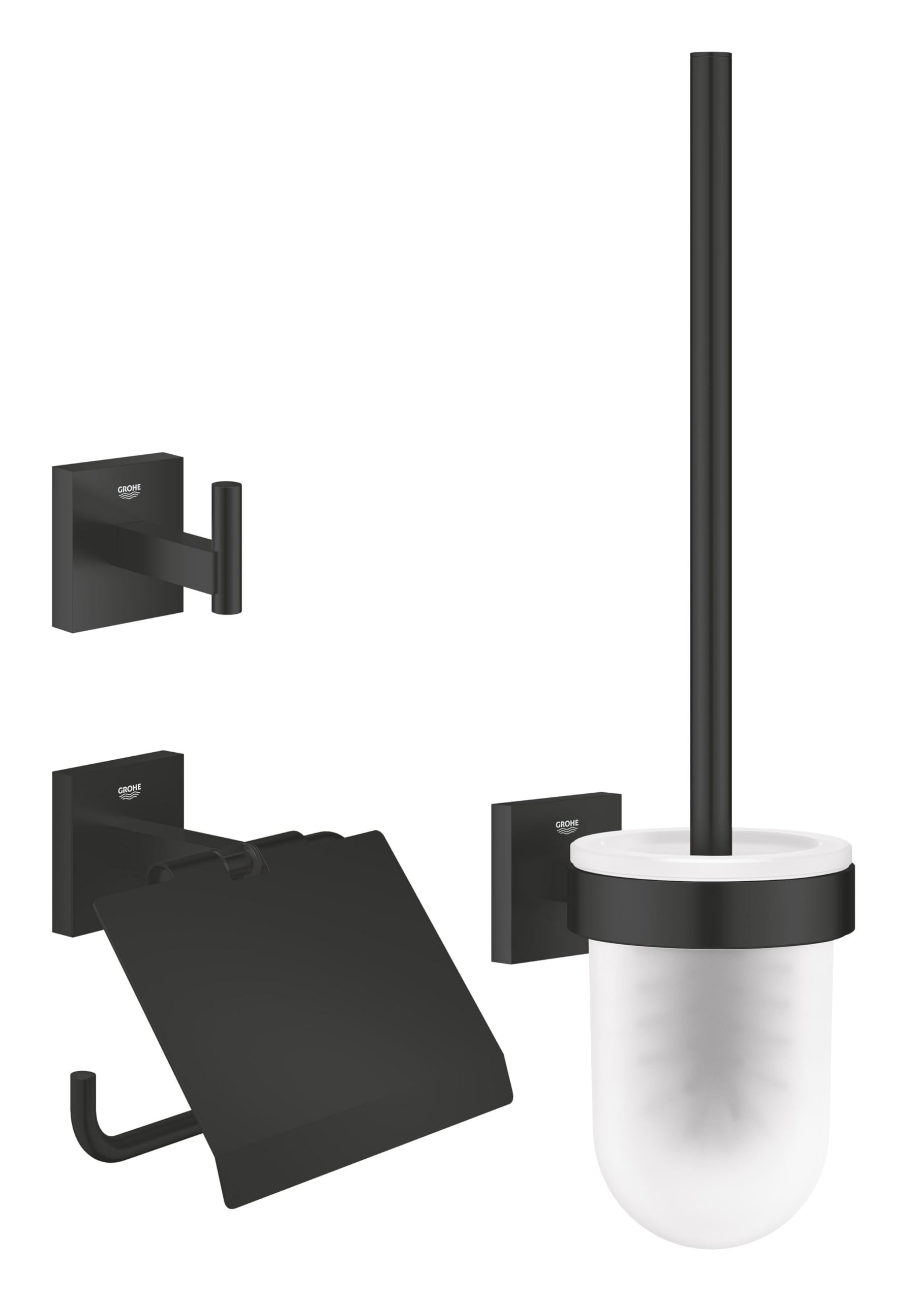 GROHE Start Cube 41123000 set accessori 3-in-1 cromo vetro
