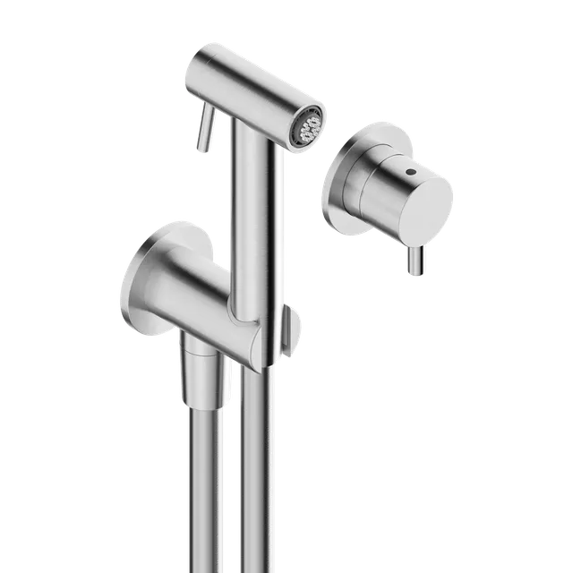 Tubico Loira set WC bidet inox con miscelatore