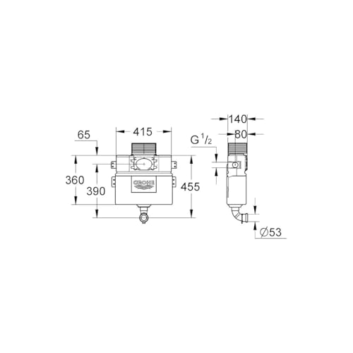 GROHE Rapid SL 38422000 cassetta scarico WC bianca