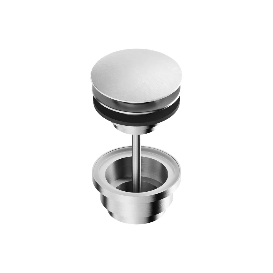 Tubico Loira scarico lavabo click-clack inox G1 1/4