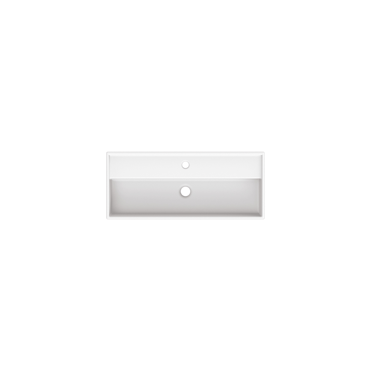 Scarabeo Teorema 80x35R Lavabo Rettangolare Bianco 80 cm