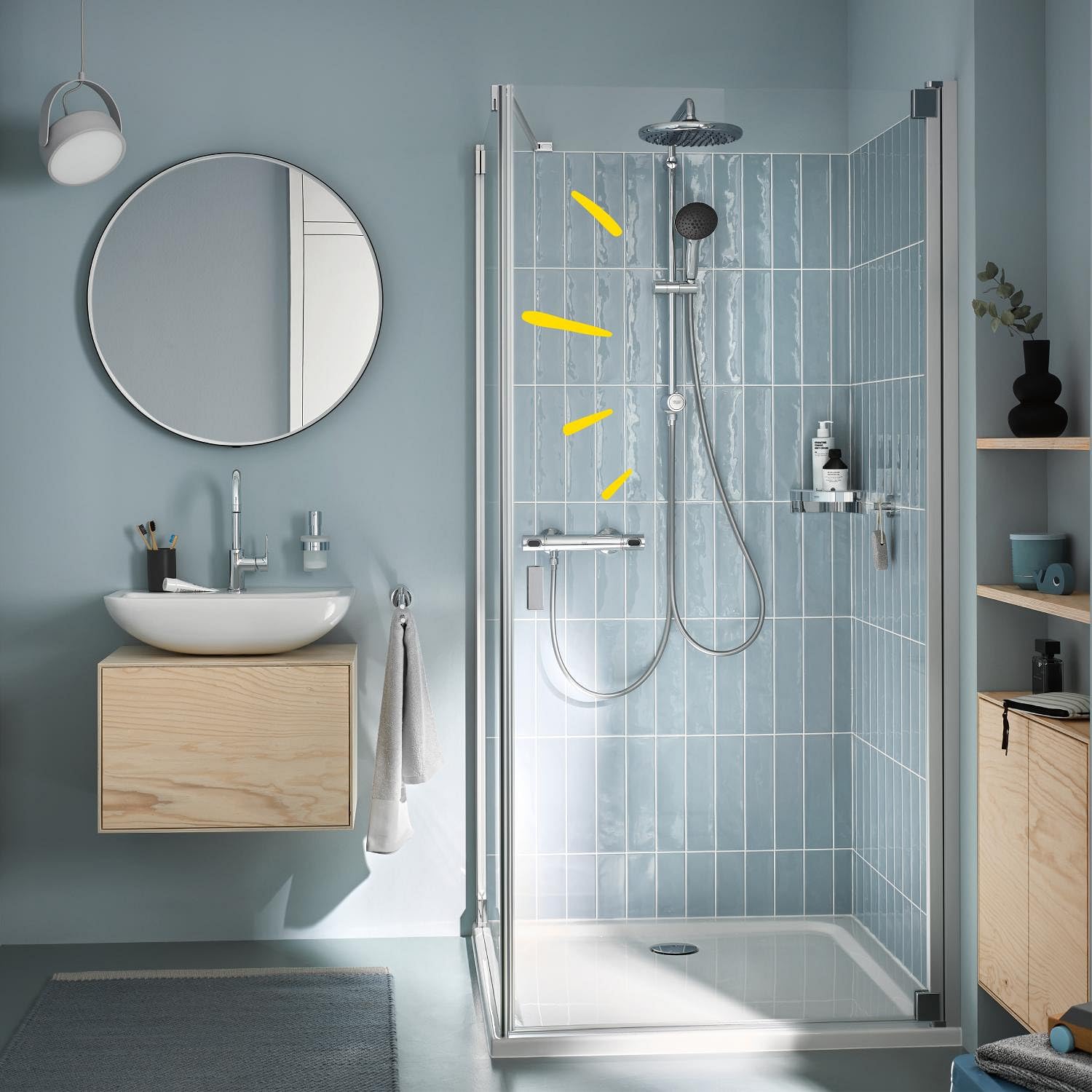 Grohe Vitalio Start 250 26680001 colonna doccia asta 74 cm 2 getti