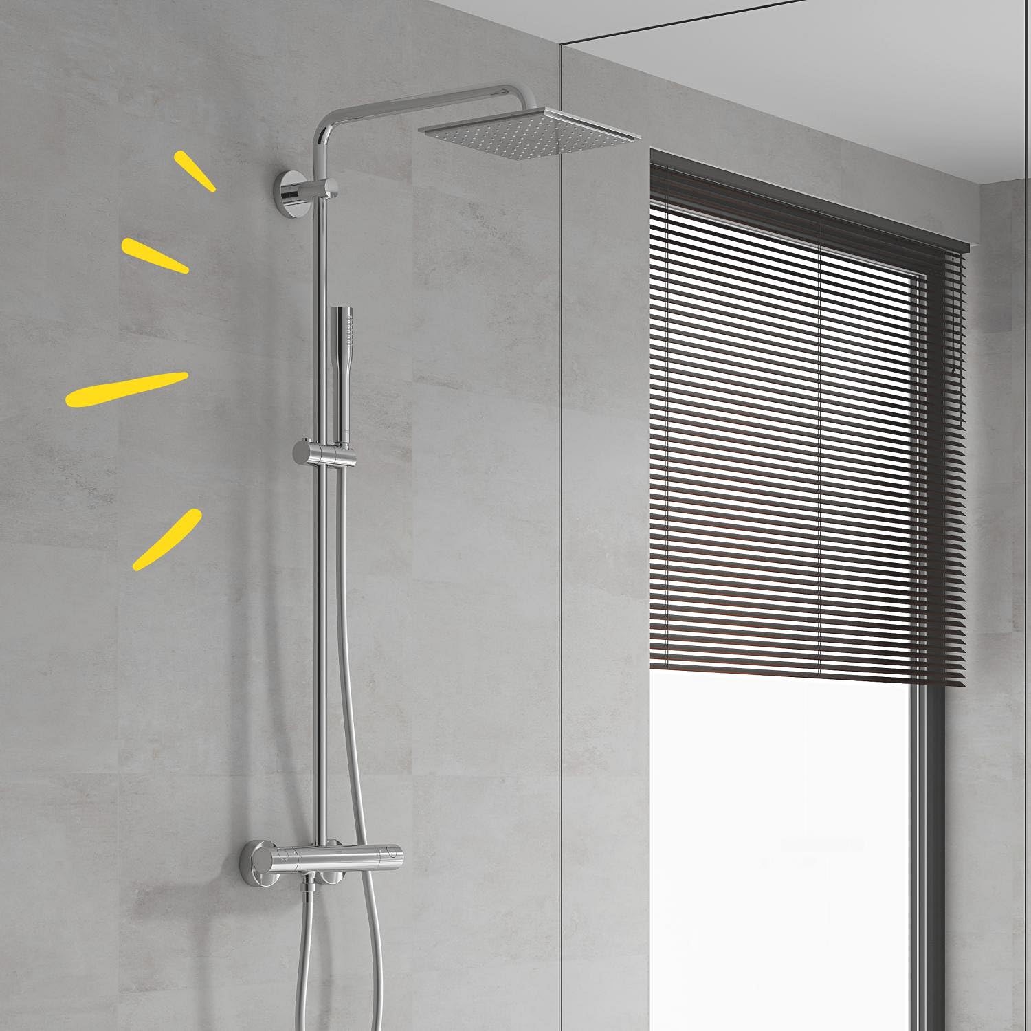 GROHE Selection 26365000 sistema doccia cromo termostatico
