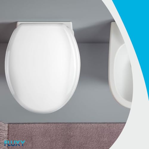Fluxy sedile WC bianco soft closing 38x44 cm MDF