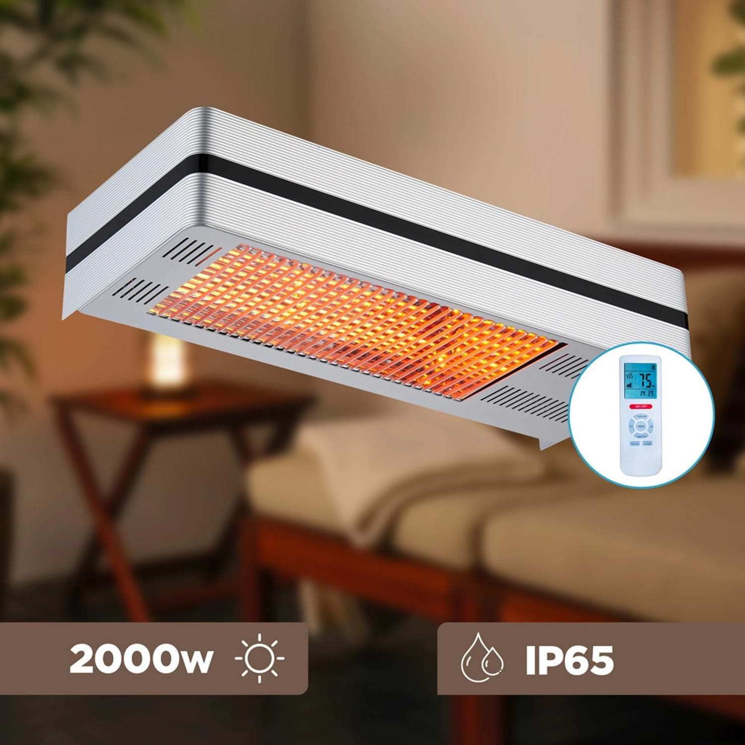 Sined Caldo I-Box stufa infrarossi da parete 2000W