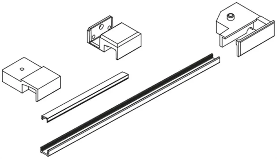 Vismaravetro SMF VN-CN-DN-BN kit bianco SX per doccia