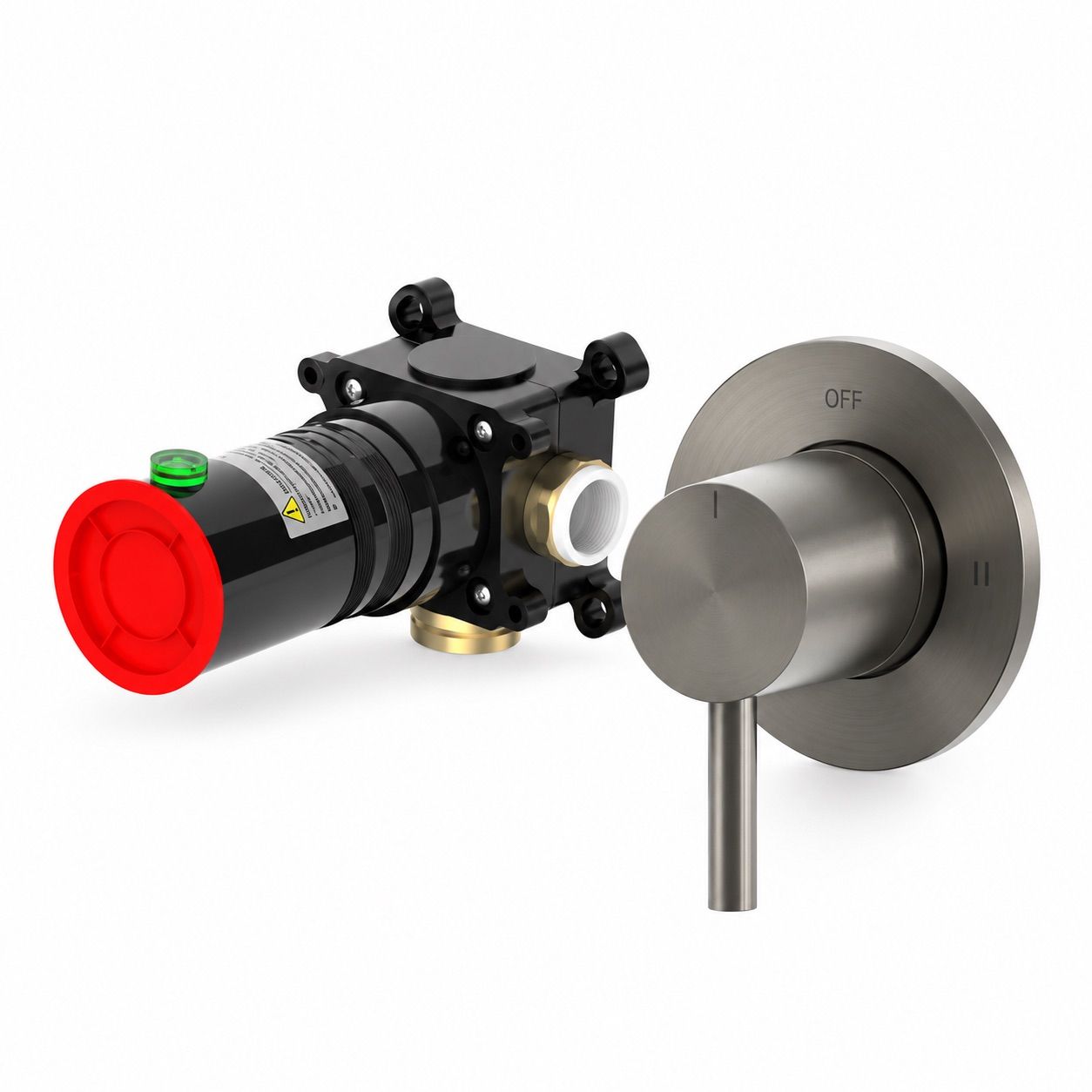 Sined Comando Deviatore Muro Levante Canna Fucile Inox