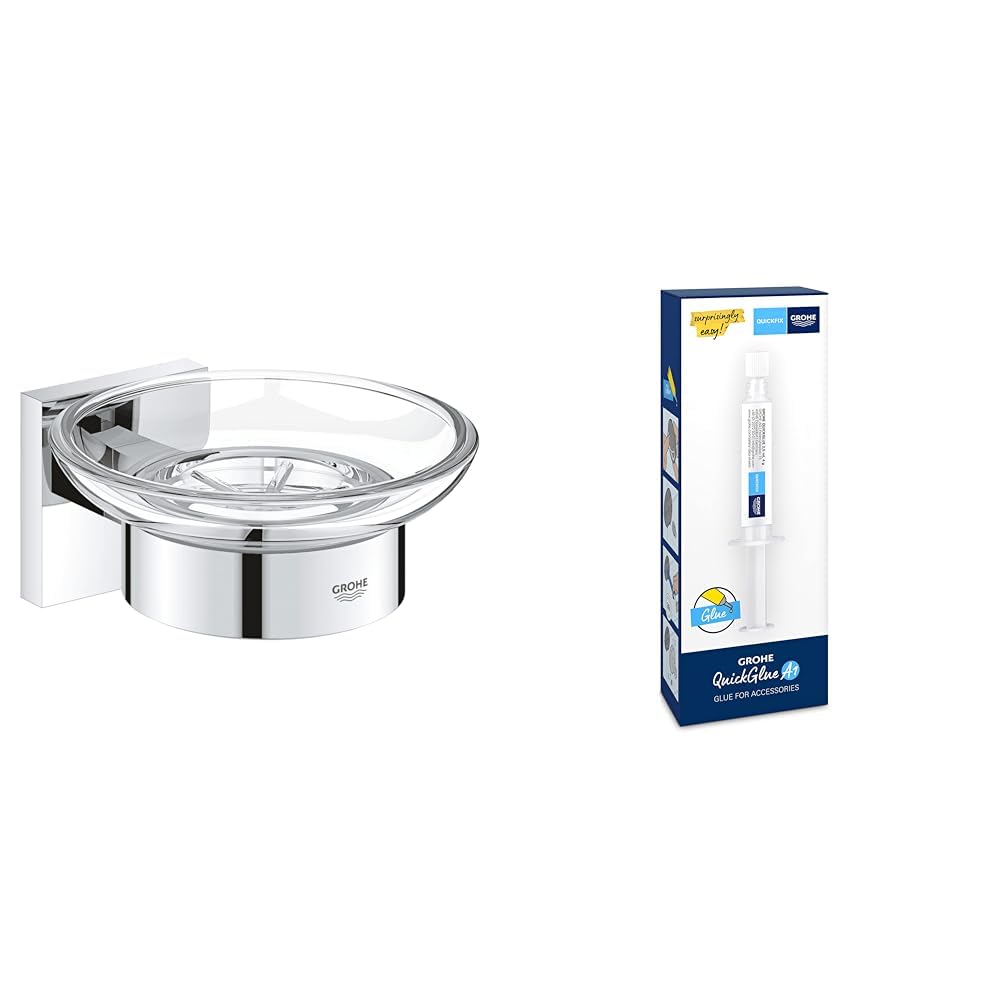 GROHE Start Cube portasapone 41096000 cromo vetro