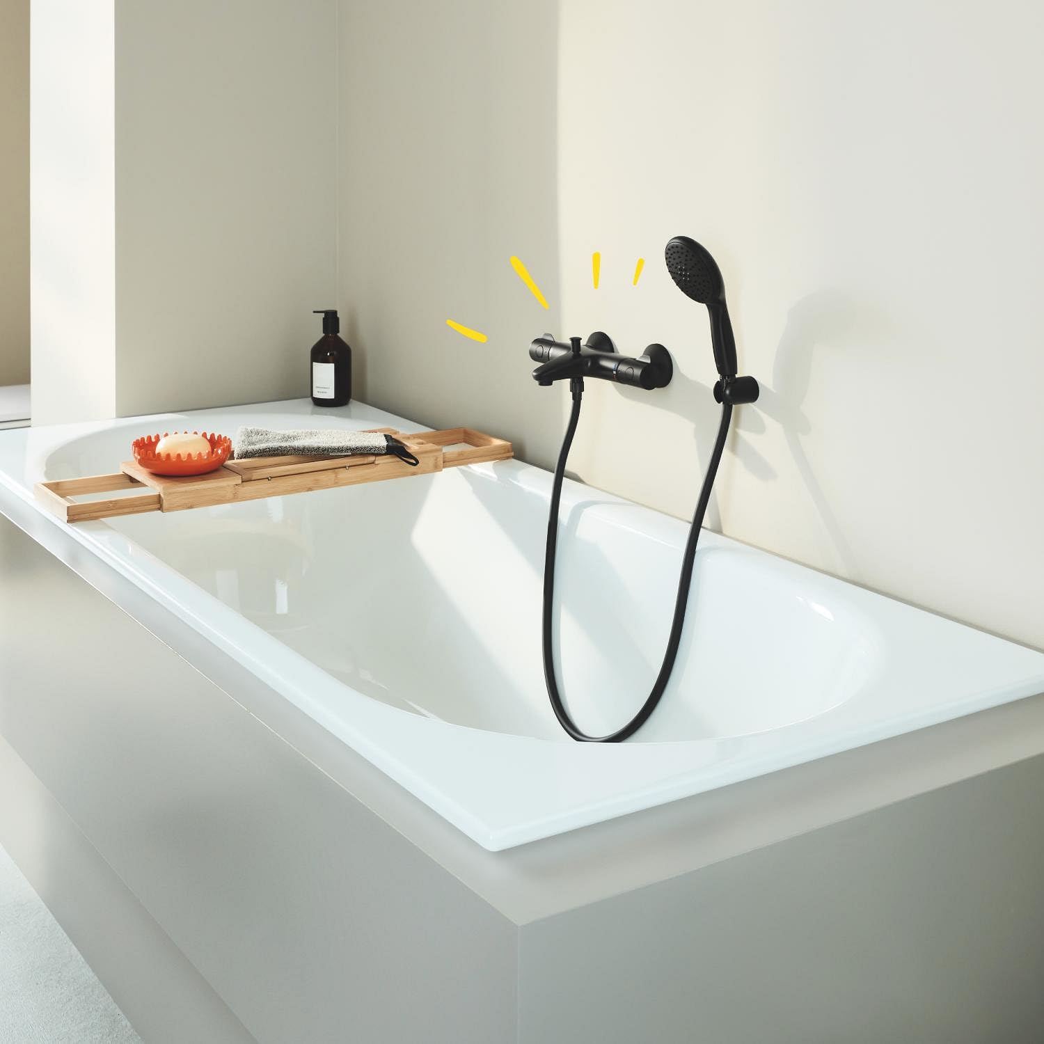 GROHE Precision Start 345982430 miscelatore vasca nero opaco