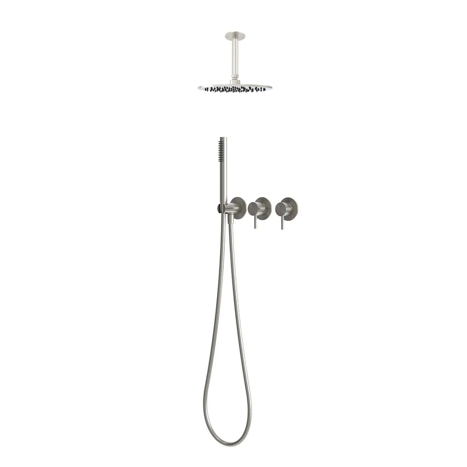 Sined kit doccia soffitto 30 inox acqua fredda corto