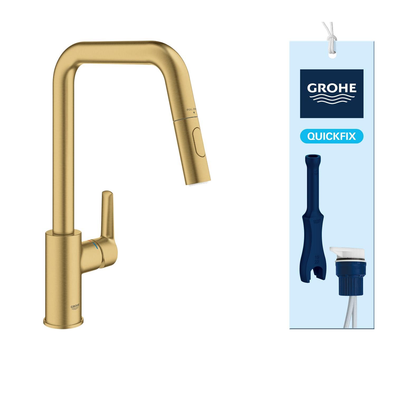 Grohe Start 306312430 miscelatore cucina nero opaco estraibile