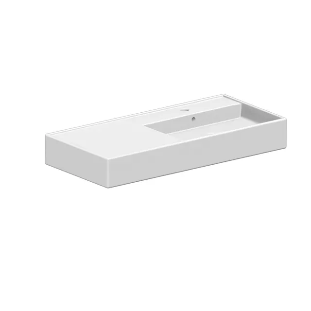 Scarabeo Teorema 2.0 100 Shelf SX lavabo rettangolare ceramica