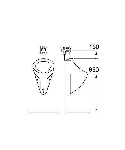 Grohe Surf 37018SH0 placca azionamento bianca 116x144 mm