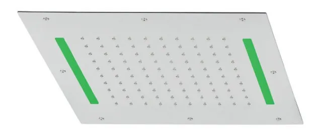 Tubico Wellness Flows soffione incasso 40x40 inox LED