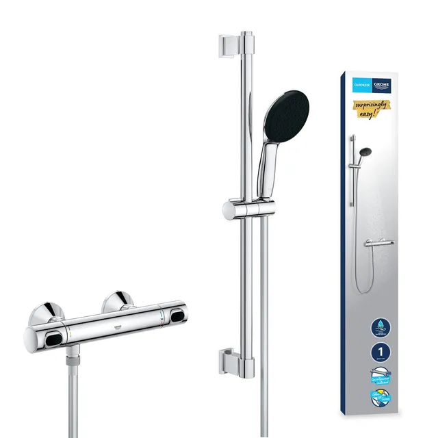 Grohe Precision Flow 34800001 Termostatico Doccia con Asta 60 cm